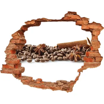 Fototapeta Samolepící nálepka Zrnka kávy skořice