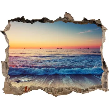 Fototapeta Nálepka fototapeta 3D Východ slunce moře