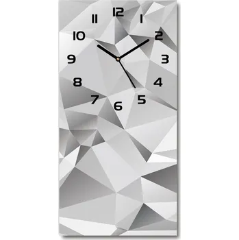 Hodiny Nástěnné skleněné hodiny Abstrakce 3D