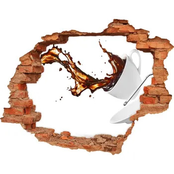 Fototapeta Nálepka 3D díra Káva