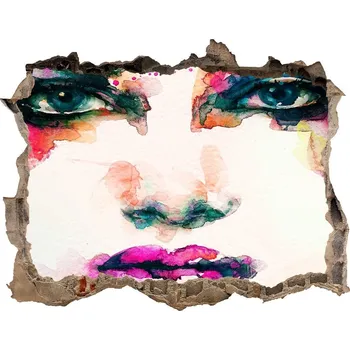 Fototapeta Díra 3D fototapeta na stěnu Portrét ženy