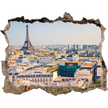 Fototapeta Fototapeta díra na zeď 3D nálepka Paříž