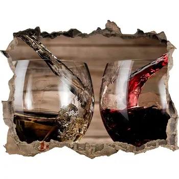 Fototapeta Samolepící nálepka Dvě skleničky vína