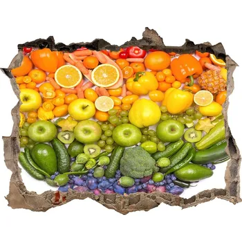 Fototapeta Nálepka 3D díra Zeleninové srdce