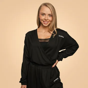 Dámský top Breeze Black - BeastPink černá S