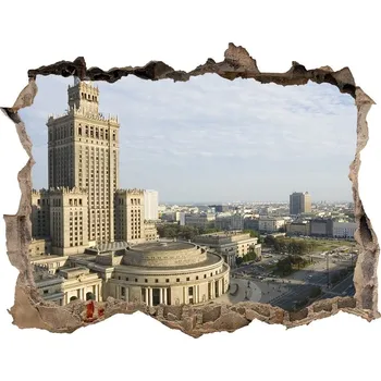 Fototapeta Fototapeta díra na zeď 3D Palác Kultury