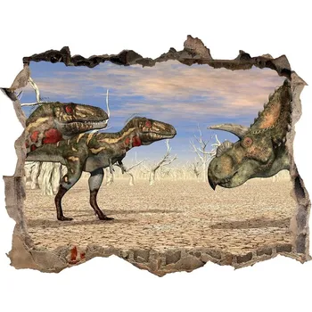 Fototapeta Díra 3D fototapeta nálepka Dinozaury