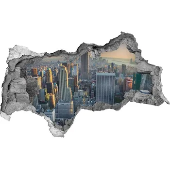 Fototapeta Fototapeta díra na zeď 3D Manhattan New York
