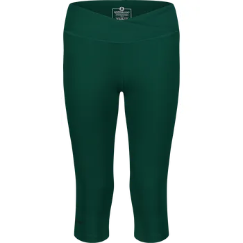 Dámské kalhoty Dámské 3/4 fitness legíny NORDBLANC NBSPL8037 TMAVĚ ZELENÁ 36