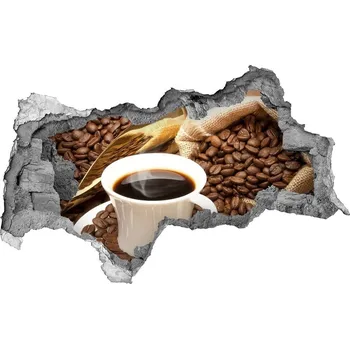 Fototapeta Nálepka 3D díra na zeď Šálek kávy