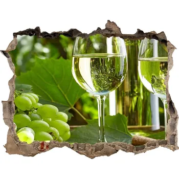 Fototapeta Samolepící nálepka Bílé víno a ovoce