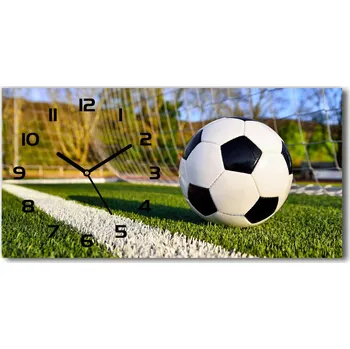 Hodiny Skleněné hodiny na stěnu tiché Míč v brance