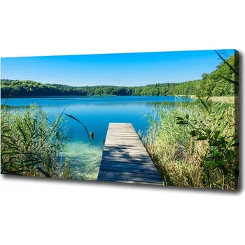 Obraz Foto obraz na plátně Molo nad jezerem