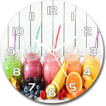 Hodiny Skleněné hodiny na stěnu Ovocné konktejly