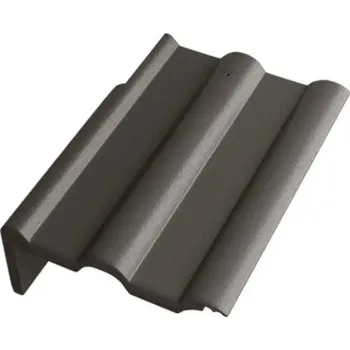 betonová krytina BETONPRES EXCLUSIV Krajní taška levá Břidlicově černá