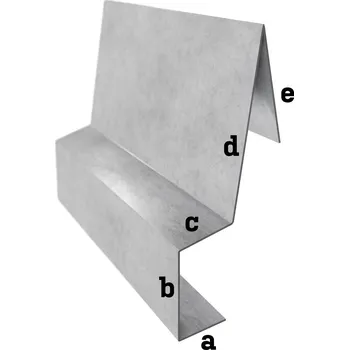 okap BLIX Hliník tl. 0,6 mm Závětrná lišta záv. r.š. 250