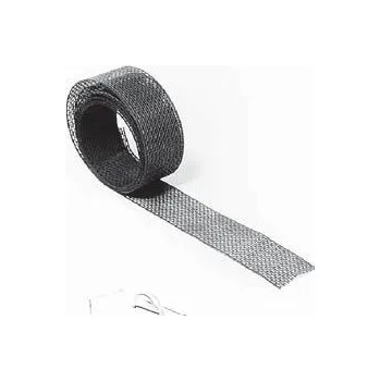 okap DOPLŇKY Větrání okapní hrany Pás proti ptákům PVC 60000x100 Černá