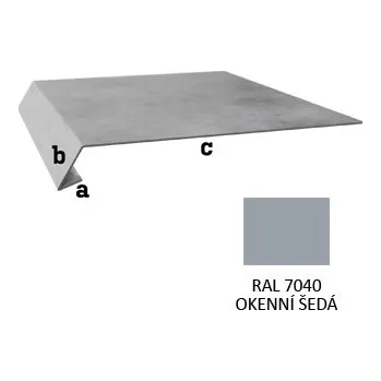 Okenní klika BLIX PVC Atiková okapnice norm r.š. 333 RAL 7040 Okenní šedá