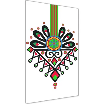 Obraz Vertikální Fotoobraz na skle Polský lidový vzor