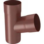 OKAPY POZINK LAKOVANÉ ZAMBELLI Pozink-lak svody 80 mm Odbočka svodové roury 80/80 RAL 3009 Tmavě červená