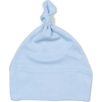 Kojenecká čepice Čepička s uzlíkem, modrá