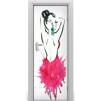 Fototapeta Samolepící fototapeta na dveře Ilustrace móda 85x205 cm