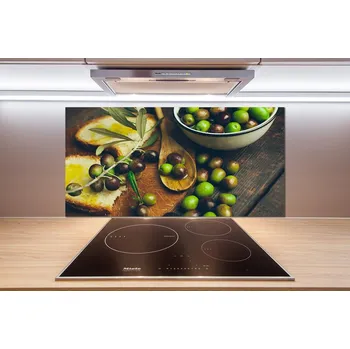 Obklad Skleněný panel do kuchyně Olivy