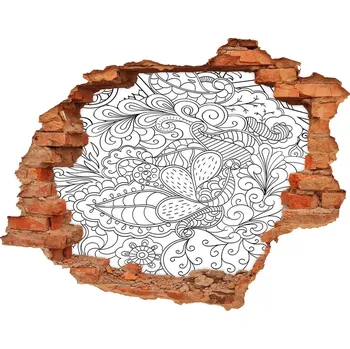 Fototapeta Nálepka 3D díra na zeď Ornamenty