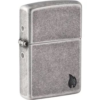 Zapalovač Zippo 27010 Armor® Antique Silver Flame Design