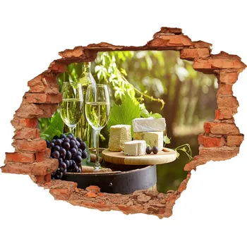 Fototapeta Fototapeta díra na zeď Víno a předkrmy