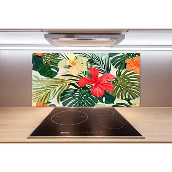 Obklad Panel do kuchyně Havajské květiny