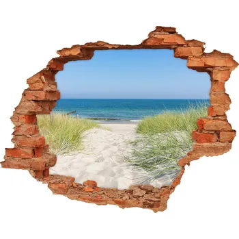 Fototapeta Díra 3D ve zdi na stěnu Mořské duny