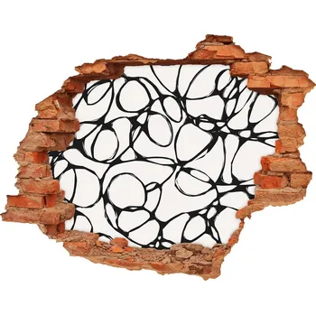 Fototapeta Fototapeta díra na zeď Chaotická kolečka