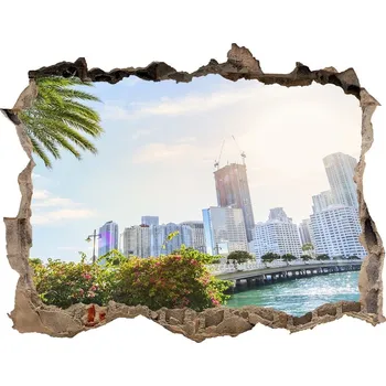 Fototapeta Fototapeta díra na zeď 3D Miami USA