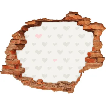 Fototapeta Díra 3D fototapeta na stěnu Srdíčka pozadí