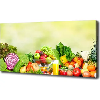 Obraz Foto obraz na plátně Zelenina a ovoce