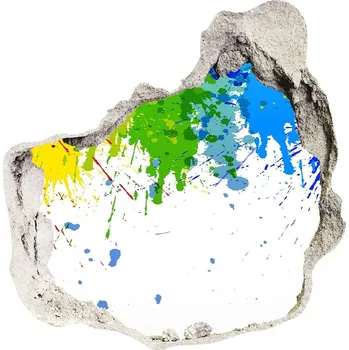 Fototapeta Díra 3D fototapeta nálepka Duhové skvrny