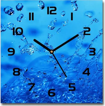 Hodiny Skleněné hodiny na stěnu Kapky vody