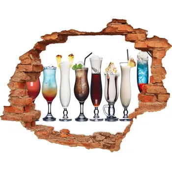 Fototapeta Nálepka 3D díra Drinky