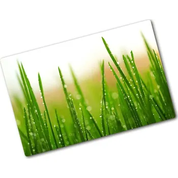 Kuchyňské prkénko Deska na krájení skleněná Tráva
