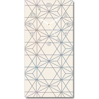 Hodiny Nástěnné hodiny tiché Geometrické pozadí