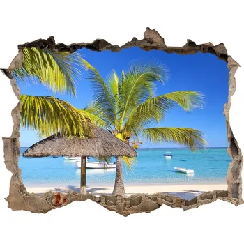 Fototapeta Nálepka fototapeta 3D výhled Pláž Mauricius