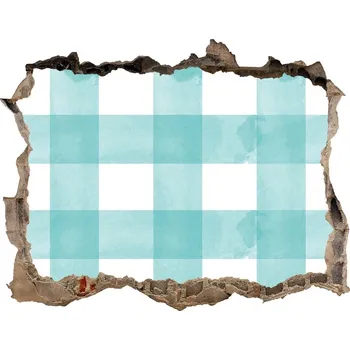 Fototapeta Fototapeta díra na zeď Modrá mříž