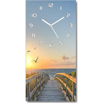 Hodiny Nástěnné hodiny tiché Stezka na pláž
