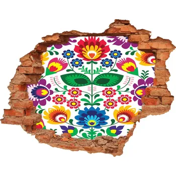 Fototapeta Nálepka 3D díra na zeď Etnický vzor