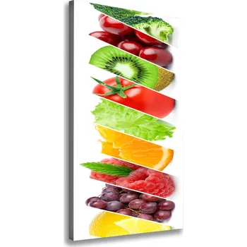 Obraz Vertikální Foto obraz na plátně Zelenina a ovoce
