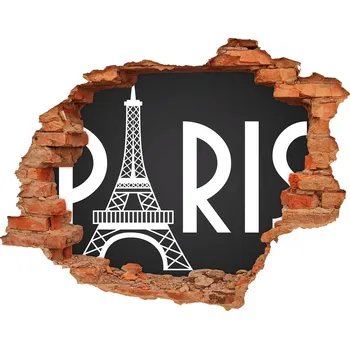 Fototapeta Fototapeta díra na zeď 3D nálepka Paříž