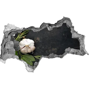 Fototapeta Samolepící díra nálepka beton Česnek