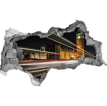 Fototapeta Fototapeta díra na zeď 3D Big Ben Londýn