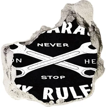 Fototapeta Fototapeta díra na zeď Moje garáž